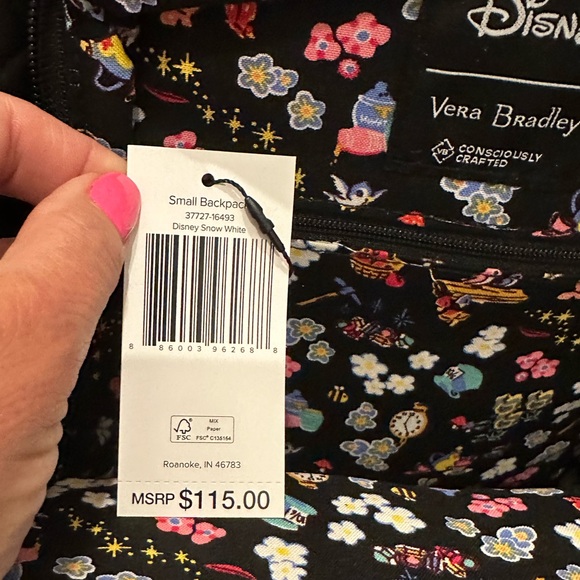 Vera Bradley Disney Small Backpack NWT - Picture 10 of 12